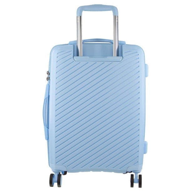 Milleni Hardshell 3-piece Luggage Bag Set Travel Suitcase - Blue Image 3