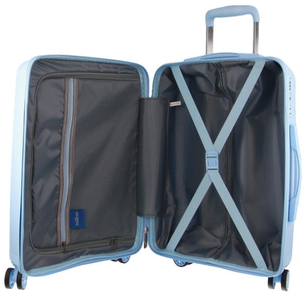 Milleni Hardshell 3-piece Luggage Bag Set Travel Suitcase - Blue Image 4