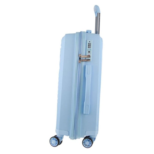 Milleni Hardshell 3-piece Luggage Bag Set Travel Suitcase - Blue Image 5
