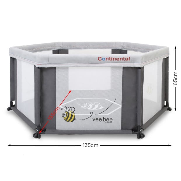 Veebee 6 Sided Play Yard Activity Enclosure Image 3
