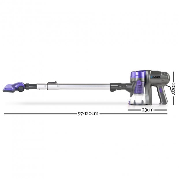 Corded Handheld Bagless Vacuum Cleaner - Purple and Silver Image 2