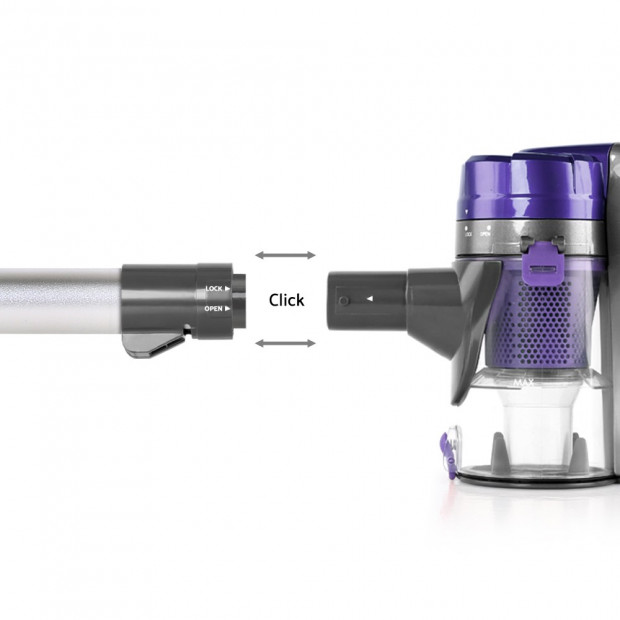Corded Handheld Bagless Vacuum Cleaner - Purple and Silver Image 8