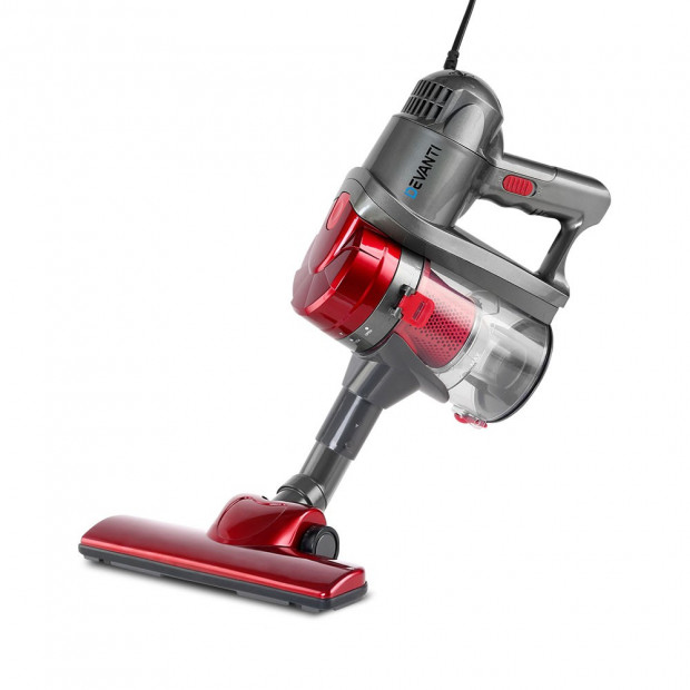 Corded Handheld Bagless Vacuum Cleaner Red and Silver