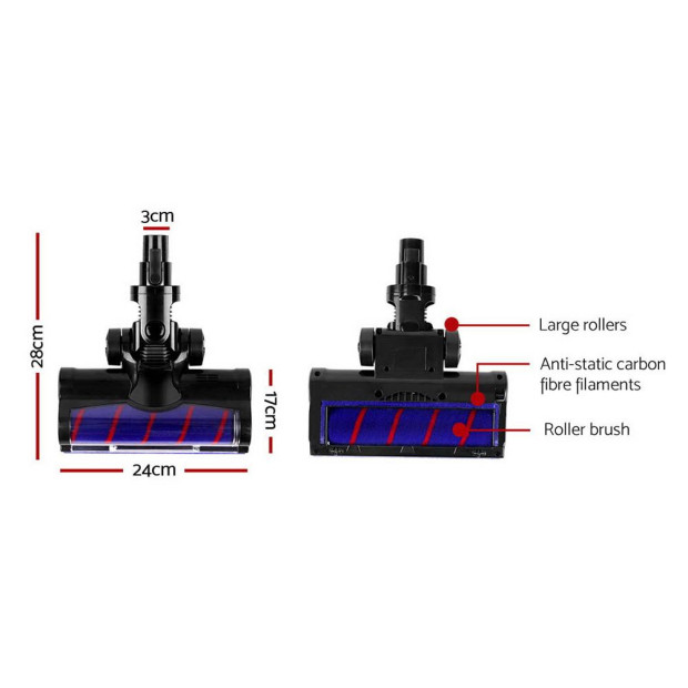 Cordless Handstick Vacuum Cleaner Head - Black Image 2