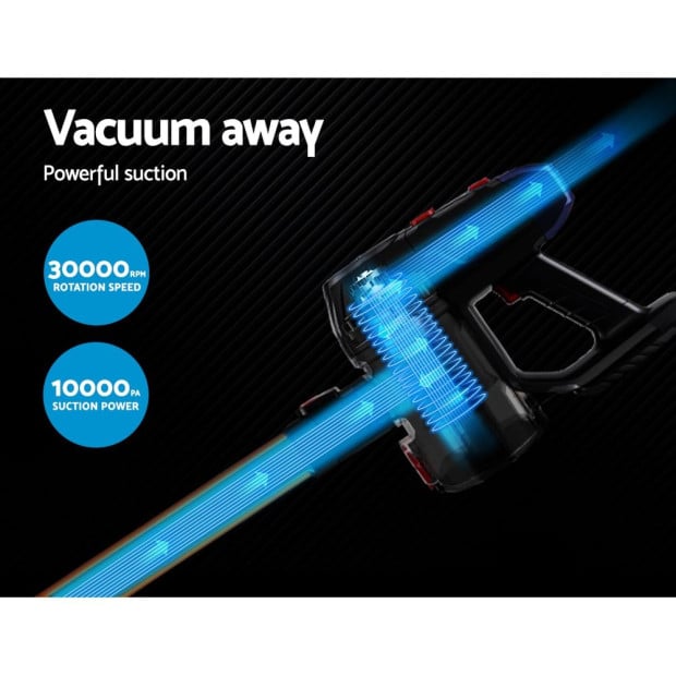 Handheld Vacuum Cleaner Stick Cordless Bagless 2-speed HEPA Filter Image 6