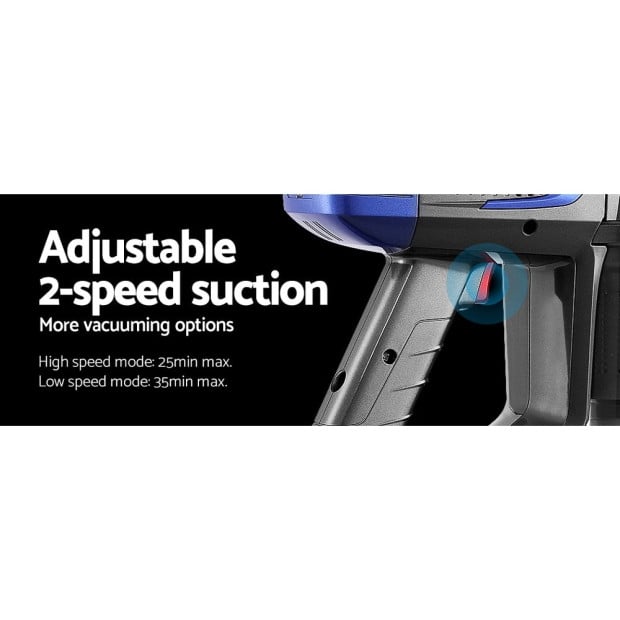 Handheld Vacuum Cleaner Stick Bagless Cordless150W Hepa Filter Image 5