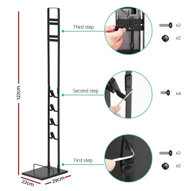 Freestanding Dyson Vacuum Stand Rack Holder V6 V7 V8 V10 V11 V12 Black Image 2
