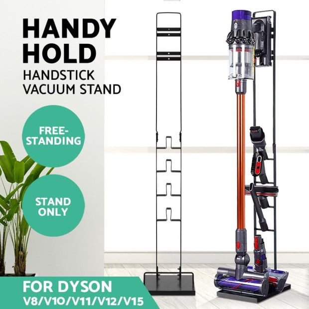 Freestanding Dyson Vacuum Stand Rack Holder V6 V7 V8 V10 V11 V12 Black Image 3
