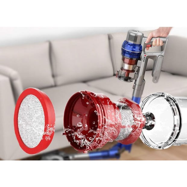 Roller Brush Filter Pads For Foldable Cordless Vacuum Cleaner VCHSG10 Image 5