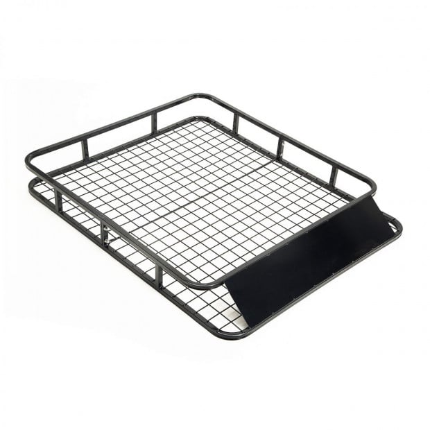 Steel Roof Luggage Carrier Basket 1210mm - BLACK