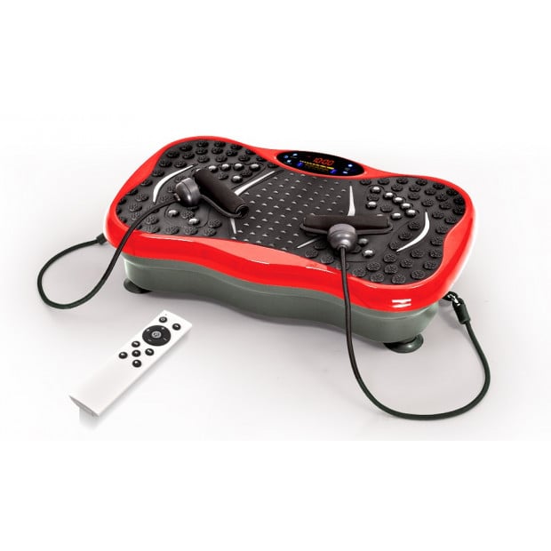 Vibration Machine Fitness Plate Bluetooth Massage Function Red Image 1