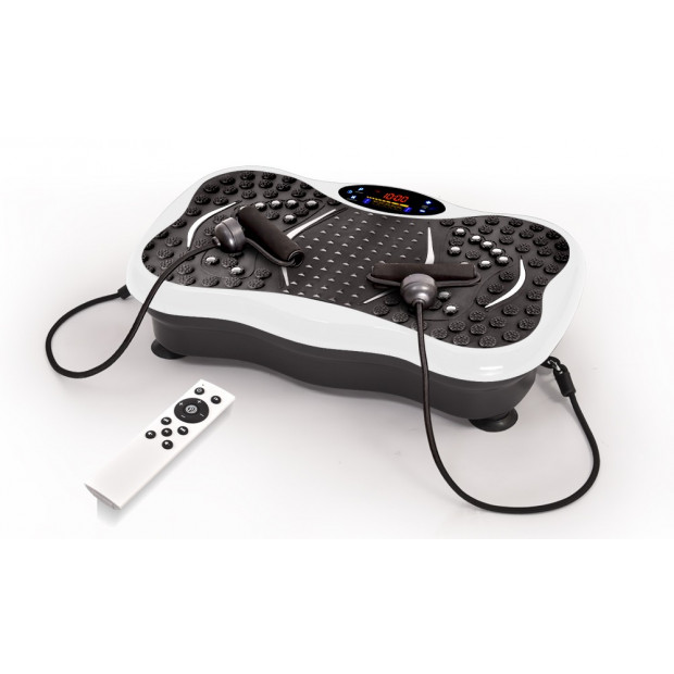 Vibration Machine Fitness Plate Bluetooth Massage Function White