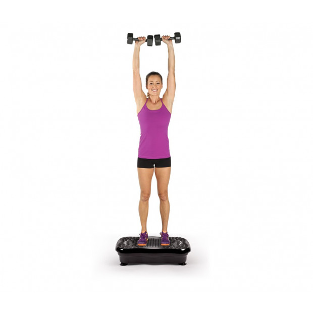 Vibration Machine Fitness Plate Bluetooth Massage Function Red Image 1