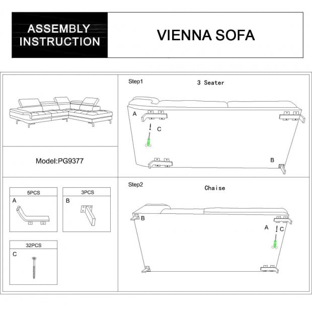 Vienna Corner Sofa Image 3