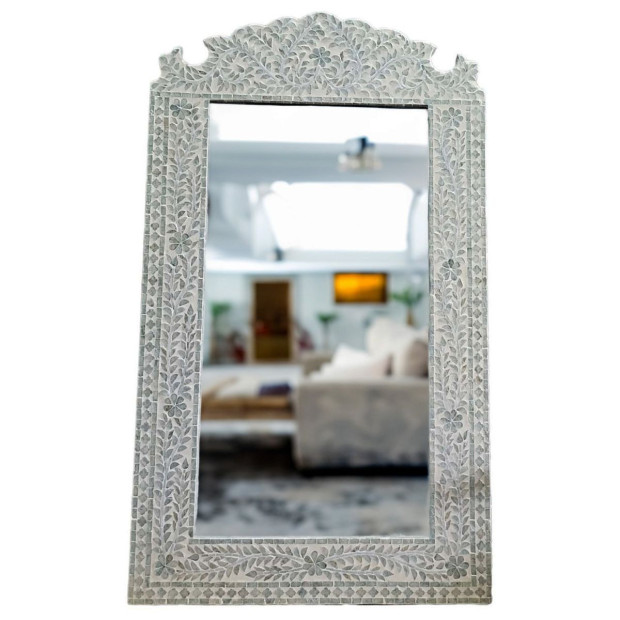 Mother Of Pearl Serene Reflection Wall Mirror 120cm