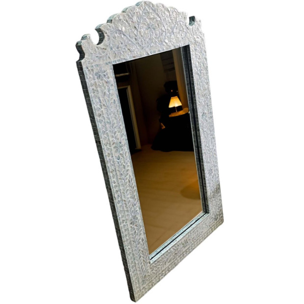 Mother Of Pearl Serene Reflection Wall Mirror 120cm Image 4