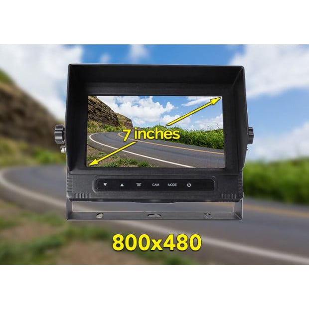 Waterproof 7 Quad Monitor With 2 Camera And 2x 10m Cable Image 3