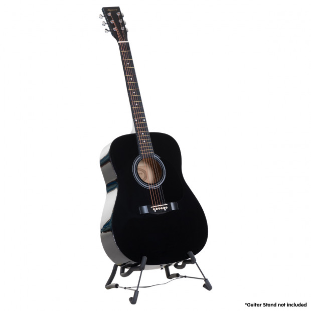 Karrera 41in Acoustic Wooden Guitar Black