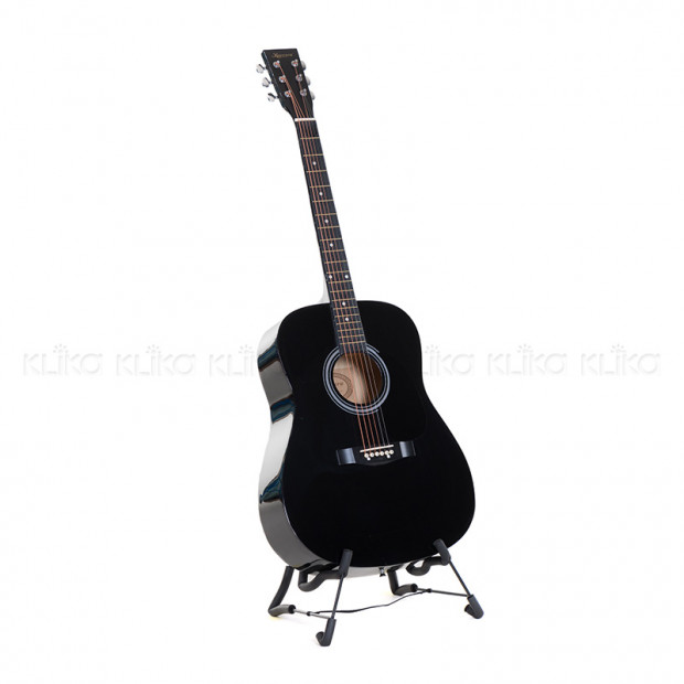 Karrera 41in Acoustic Wooden Guitar Black