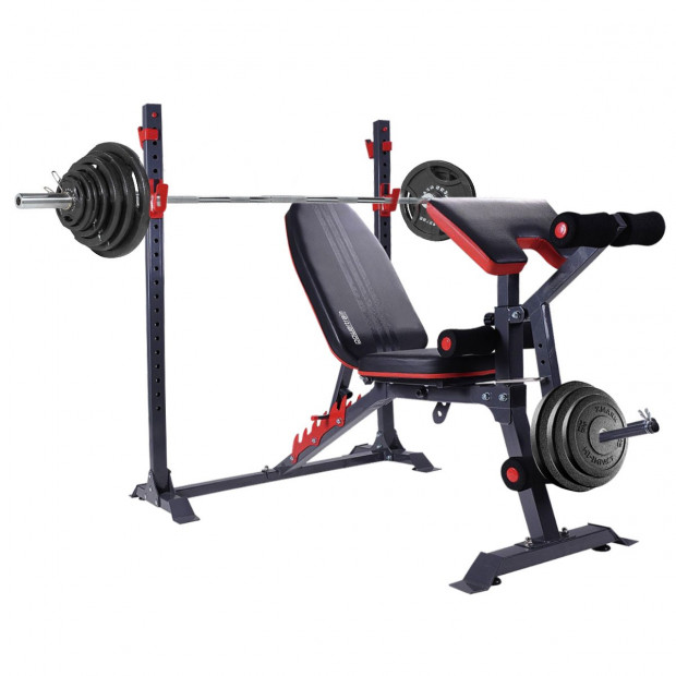 Powertrain Home Gym Workout Bench Press Incline Preachers Curl - 301