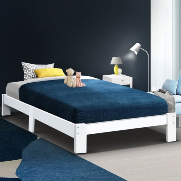 Bed Frame King Single Size Wooden Mattress Base Timber Platform JADE Image 7
