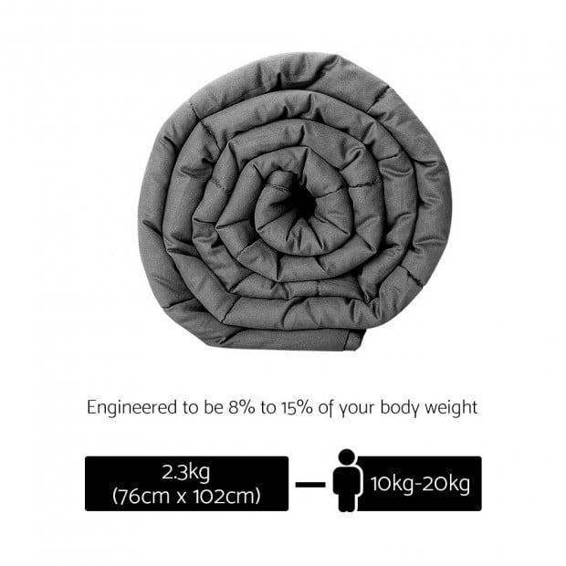 Bedding 2.3KG Cotton Weighted Gravity Blanket Deep Relax Kids Image 1