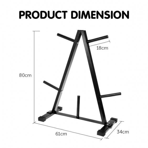 Powertrain Home Gym Weight Plates Storage Rack Image 6