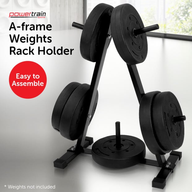 Powertrain Home Gym Weight Plates Storage Rack Image 7