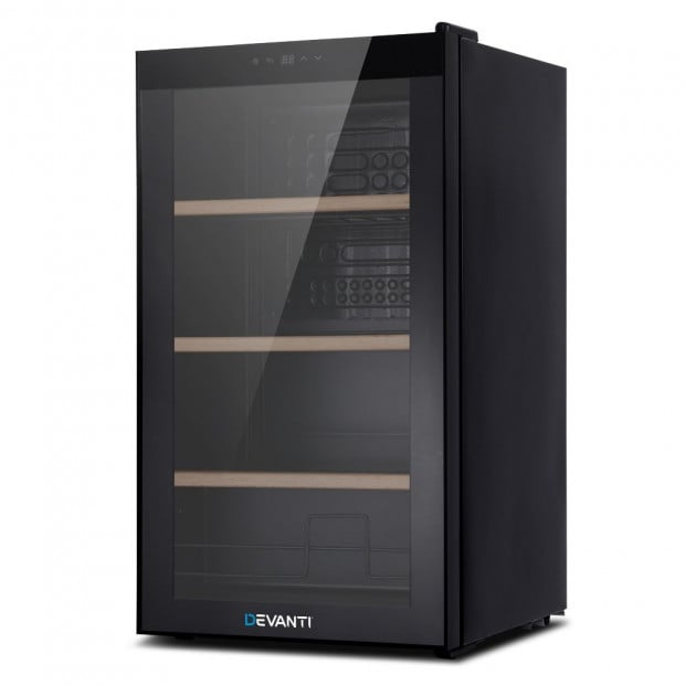 34 Bottles Wine Cooler Compressor Chiller Beverage Fridge
