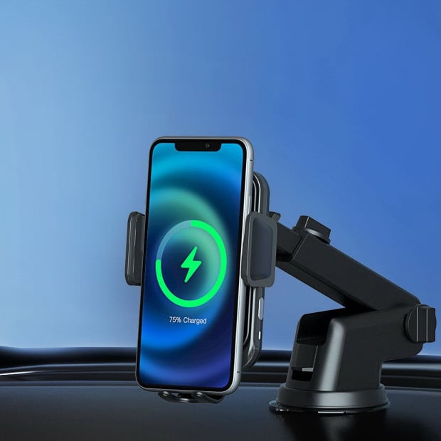 Wireless Car Charger Fast Charging Car Mount Vent Suction Cup Image 8