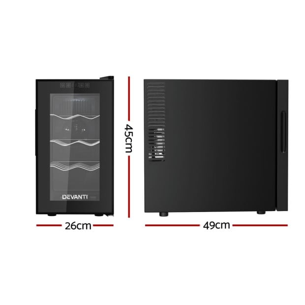 Wine Cooler 8 Bottle Thermoelectric Fridge Storage Chiller Image 6
