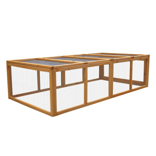 Furtastic Rectangular Wooden Chicken Coop & Rabbit Hutch Image 2