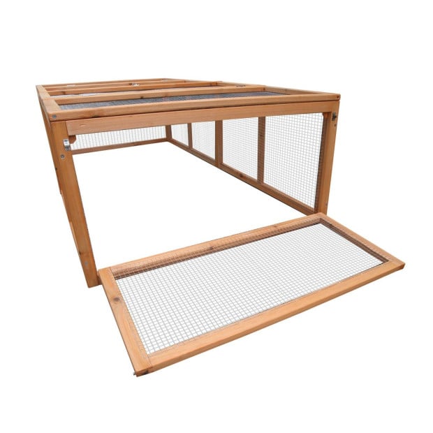 Furtastic Rectangular Wooden Chicken Coop & Rabbit Hutch Image 4