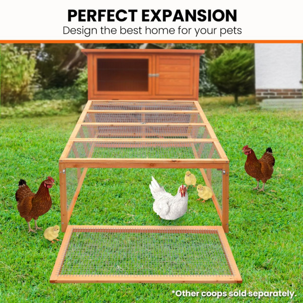 Furtastic Rectangular Wooden Chicken Coop & Rabbit Hutch Image 5