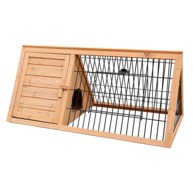 Furtastic Triangle Wooden Rabbit Hutch Image 2