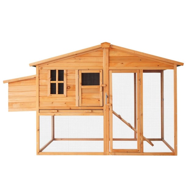 Furtastic Large Chicken Coop & Rabbit Hutch With Ramp Image 2