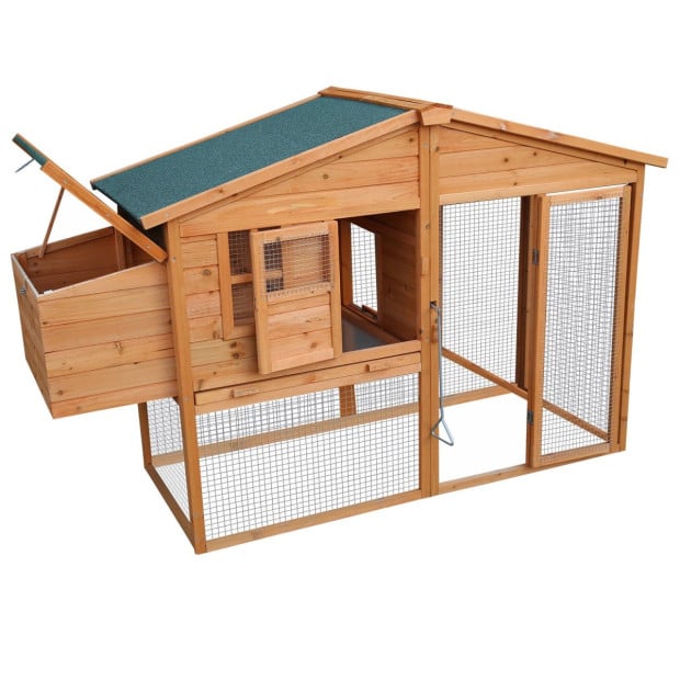 Furtastic Large Chicken Coop & Rabbit Hutch With Ramp Image 3