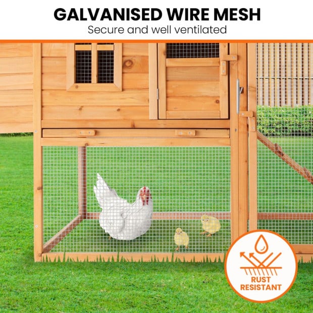 Furtastic Large Chicken Coop & Rabbit Hutch With Ramp Image 5