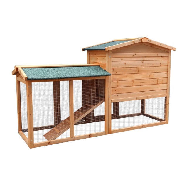Furtastic Large Wooden Chicken Coop & Rabbit Hutch With Ramp Image 5