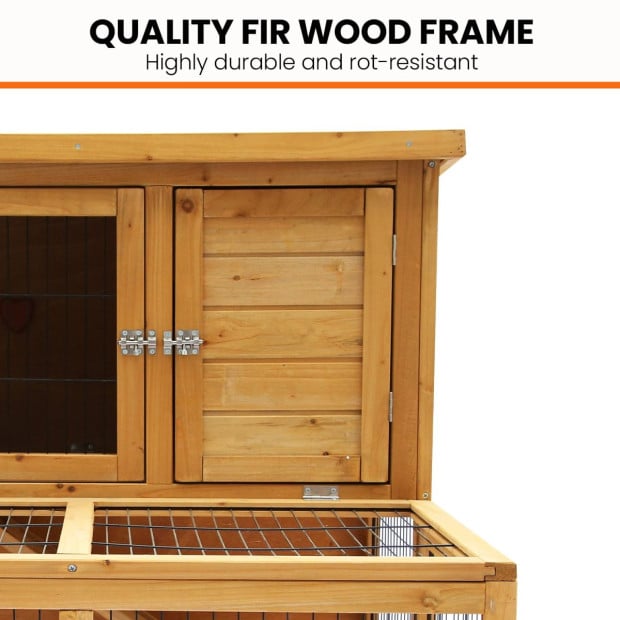 Furtastic 2-Storey Chicken Coop & Rabbit Hutch With Large Run Image 7