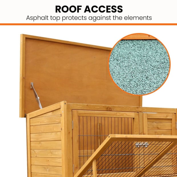 Furtastic 2-Storey Chicken Coop & Rabbit Hutch With Large Run Image 8