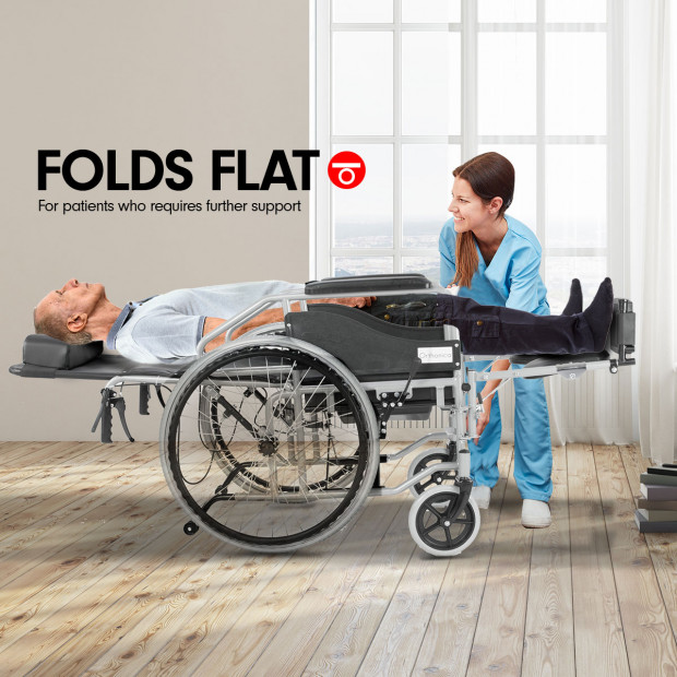 Orthonica Recliner Wheelchair Commode - Commander Image 4