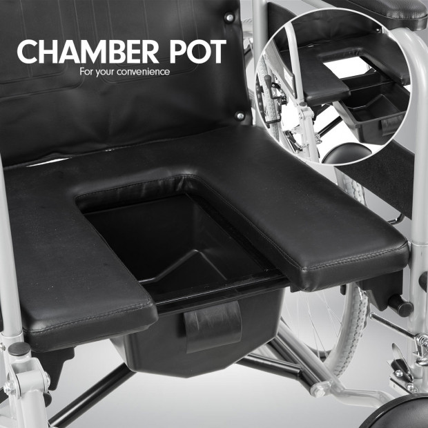 Orthonica Recliner Wheelchair Commode - Commander Image 3