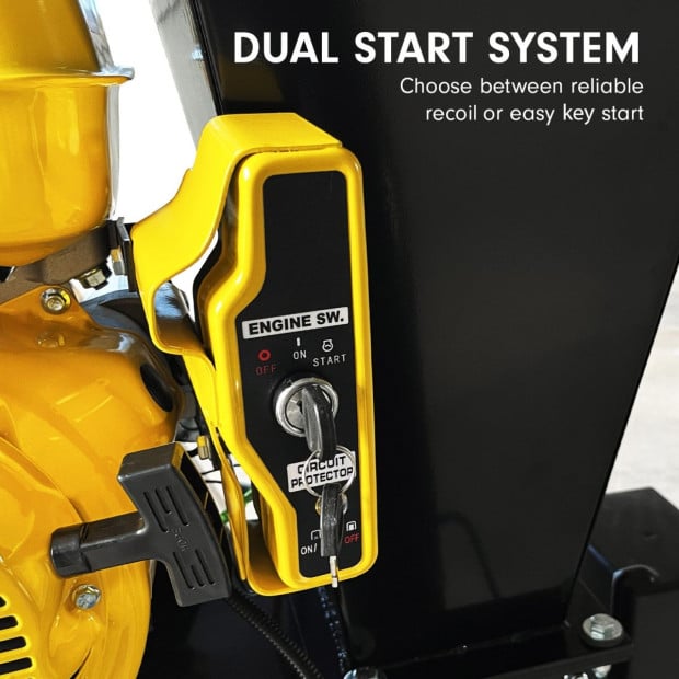 Ducar 601C 15HP Wood Chipper Key Start Shredder Mulcher Grinder Yellow Black Image 7