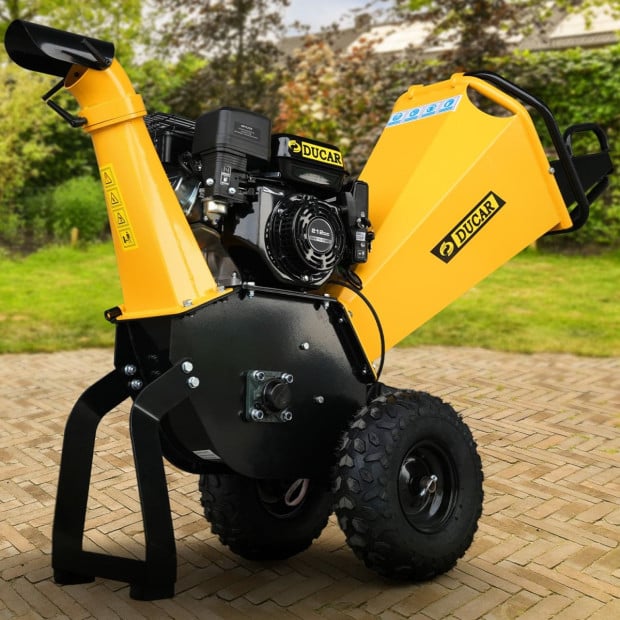 Ducar 70P 3600 RPM Wood Chipper w/ E-Start Shredder Mulcher Grinder Yellow Black Image 8