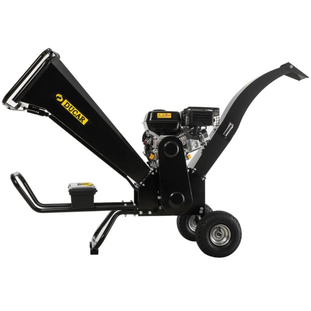Ducar K70 7HP Wood Chipper Shredder Mulcher Grinder Petrol - Black Image 3