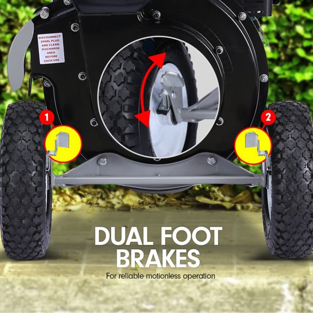 Ducar 7HP Wood Chipper Shredder Mulcher Petrol Silver Black Image 5