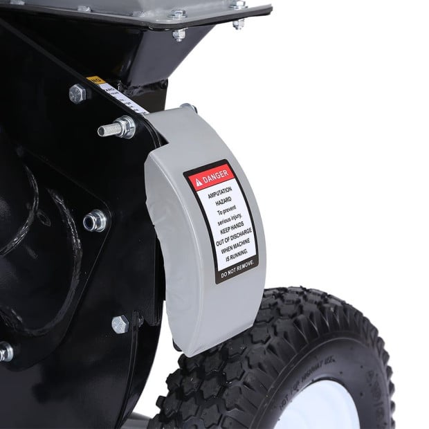 Ducar 7HP Wood Chipper Shredder Mulcher Petrol Silver Black Image 11