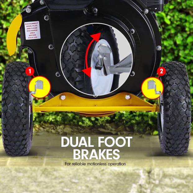 Ducar 7HP Wood Chipper Shredder Mulcher Petrol Yellow Black Image 5