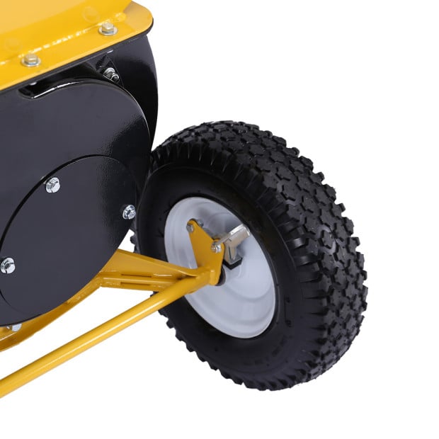 Ducar 7HP Wood Chipper Shredder Mulcher Petrol Yellow Black Image 16